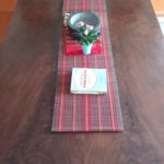 claro walnut bookmatched banquette
