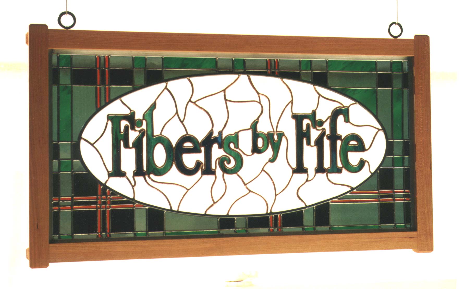 stained glass cherry frame