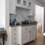 white kitchen side cabinets