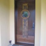 claro walnut entry door exterior