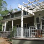 nevada city custom home outdoor living space